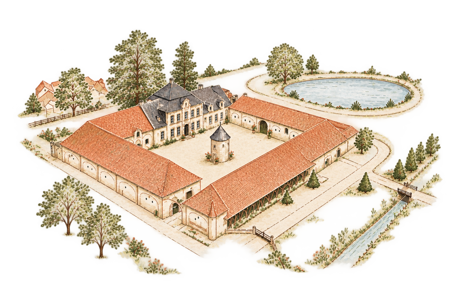 Illustration du Domaine de la Traxène